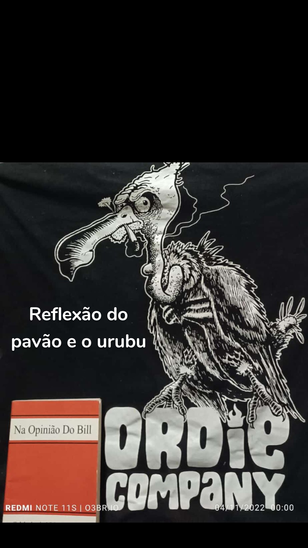 Reflexão do
pavão e o urubu